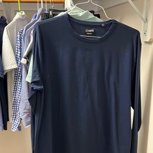 Cuts curve hem pyca long sleeve